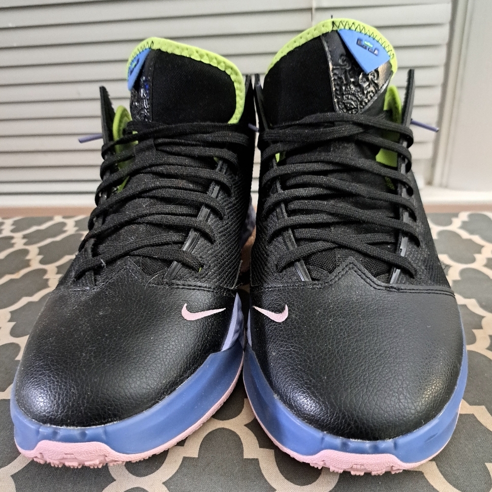 LeBron 11. Size 12 Black and green.